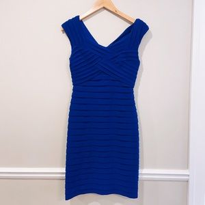 Adriana Papell Pleated Cocktail Dress